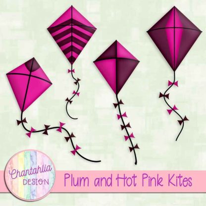Free plum and hot pink kites