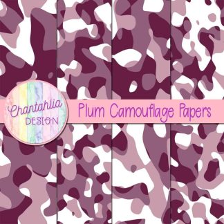 Free plum camouflage digital papers