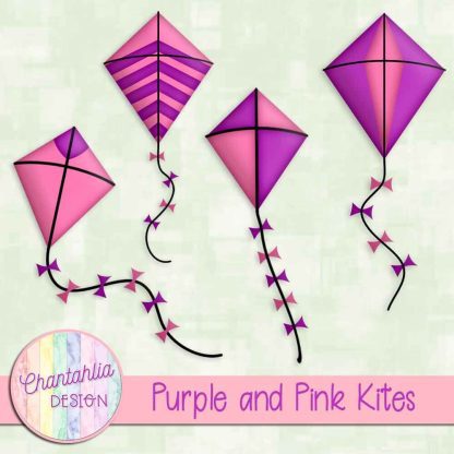 Free purple and pink kites