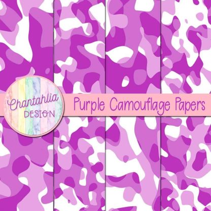 Free purple camouflage digital papers