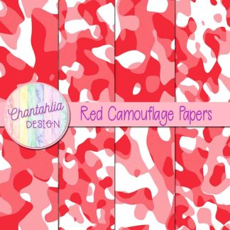 Free red camouflage digital papers