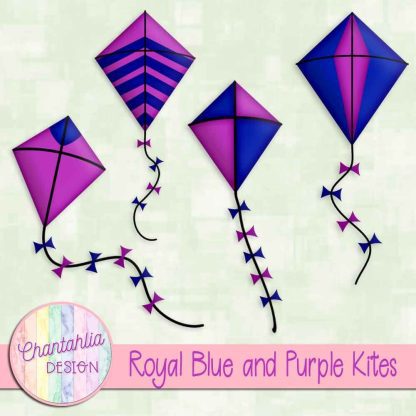 Free royal blue and purple kites