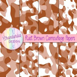 Free rust brown camouflage digital papers