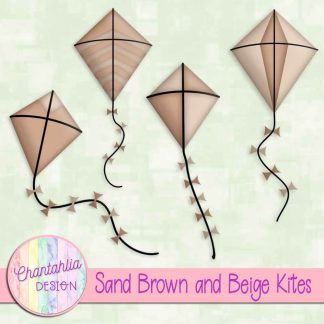 Free sand brown and beige kites