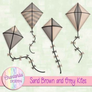 Free sand brown and grey kites