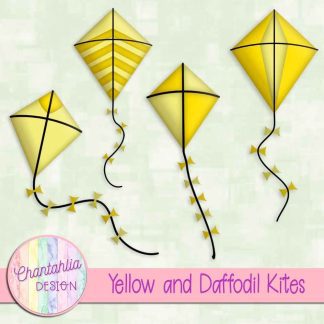 Free yellow and daffodil kites