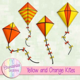 Free yellow and orange kites