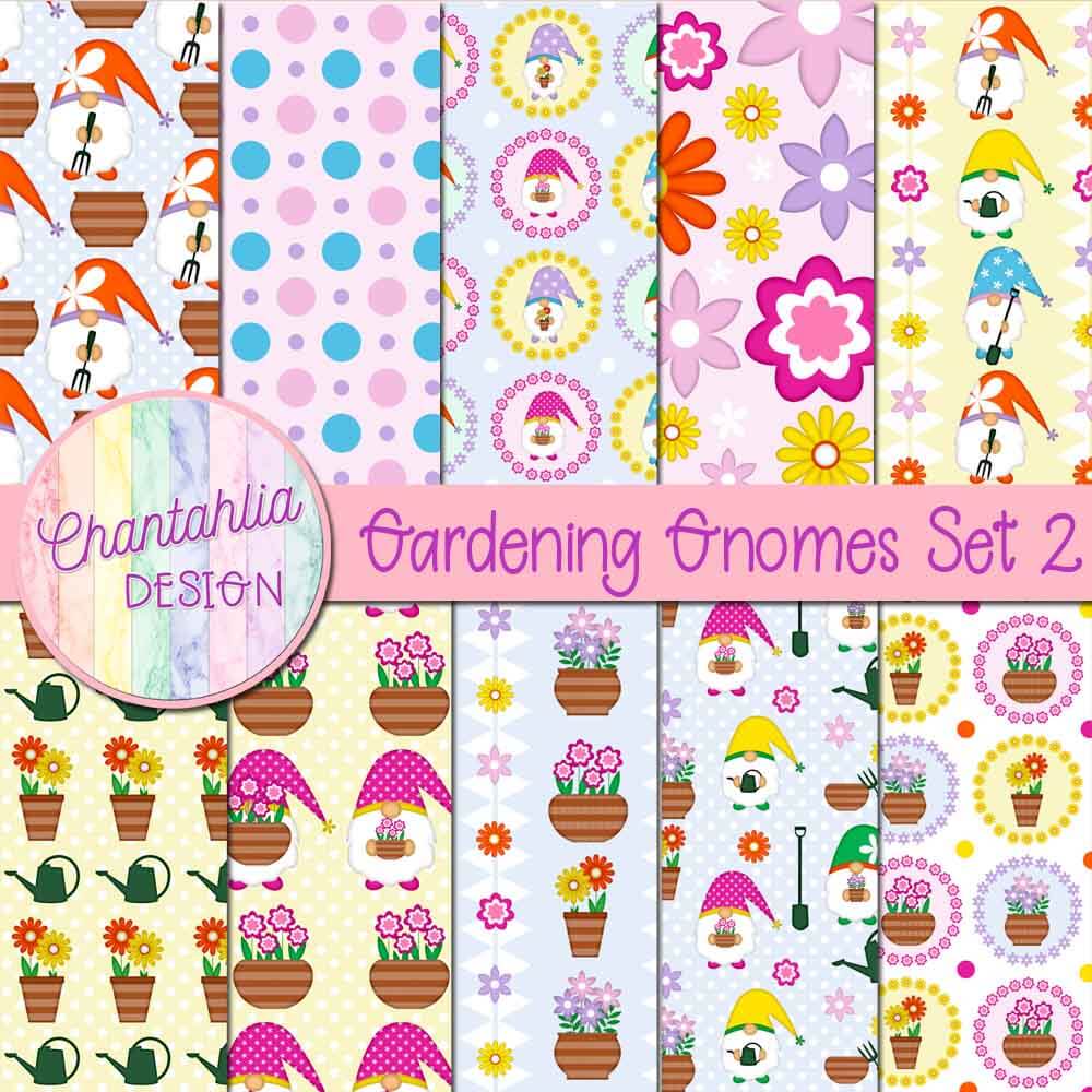 Free digital papers in a Gardening Gnomes