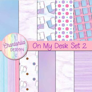 Free digital papers in an On My Desk theme