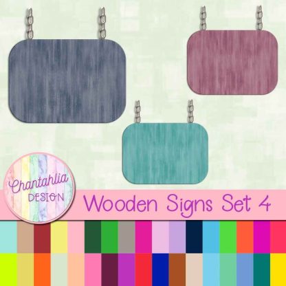 Free wooden sign design elements.