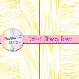 Free daffodil streaky digital papers