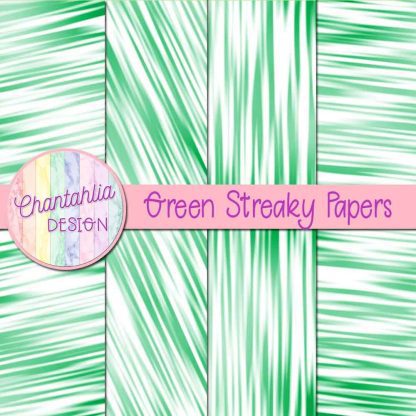 Free green streaky digital papers