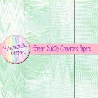 Free green subtle chevrons digital papers