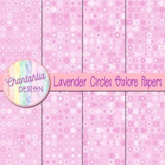 Free lavender circles galore digital papers