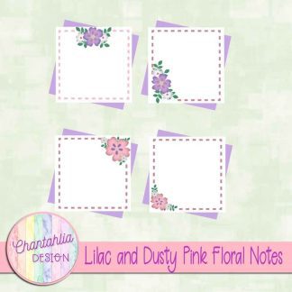 Free lilac and dusty pink floral notes