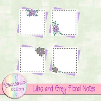 Free lilac and grey floral notes