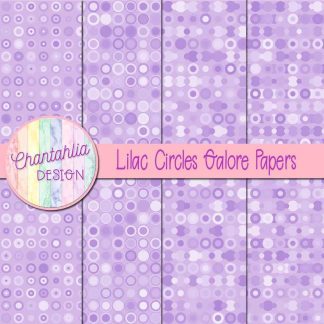 Free lilac circles galore digital papers