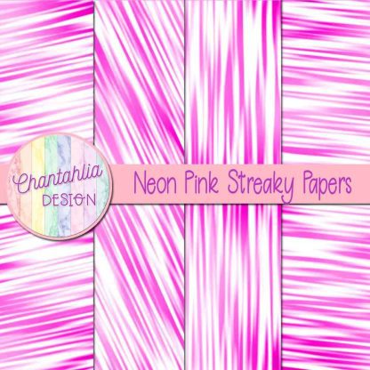 Free neon pink streaky digital papers