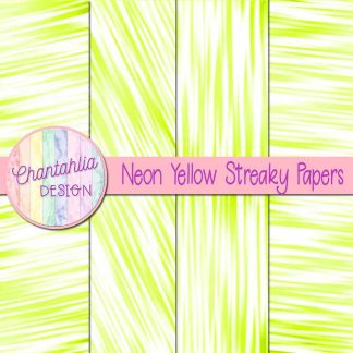 Free neon yellow streaky digital papers