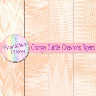 Free orange subtle chevrons digital papers