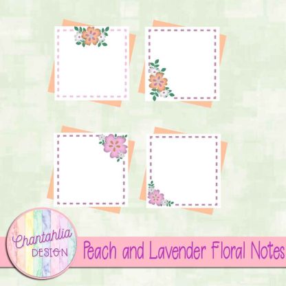Free peach and lavender floral notes
