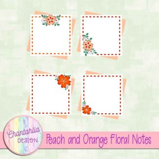 Free peach and orange floral notes