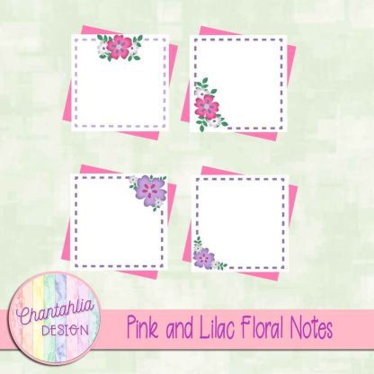 Free pink and lilac floral notes