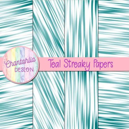 Free teal streaky digital papers