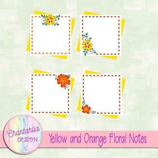 Free yellow and orange floral notes