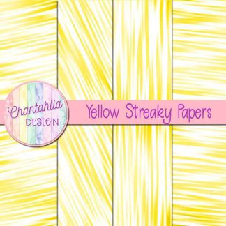 Free yellow streaky digital papers
