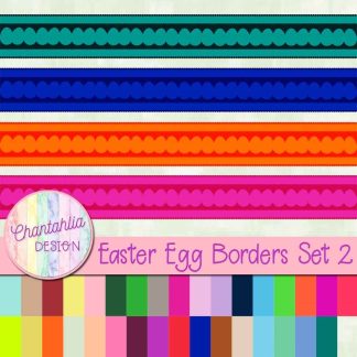 free Easter egg borders design elements