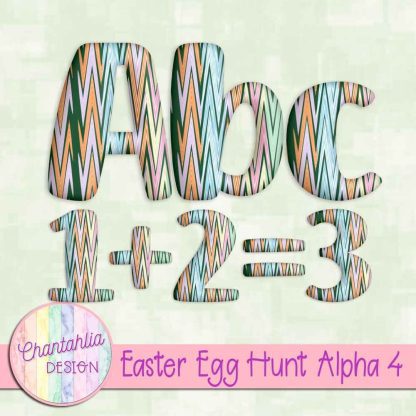 Free alpha in an Easter Egg Hunt theme.