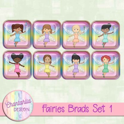 Free brads in a Fairies theme.