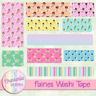 Free washi tape in a Fairies theme