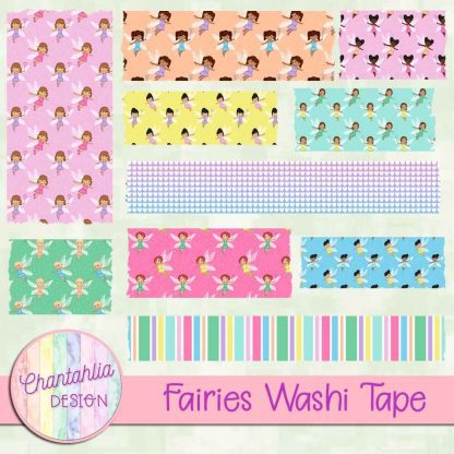 Free washi tape in a Fairies theme
