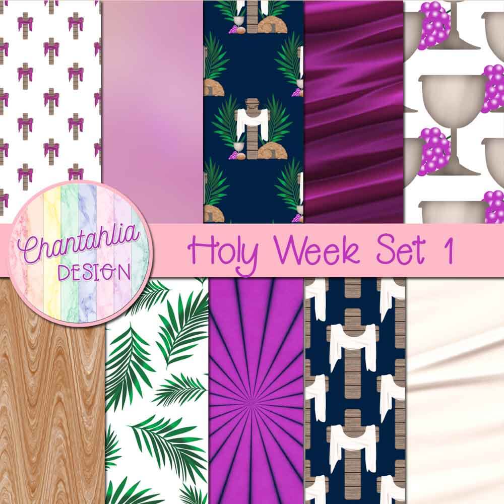 Free digital papers in an Easter Holy Week theme