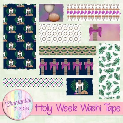 Free washi tape in an Easter Holy Week theme