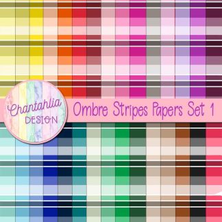 free digital paper backgrounds featuring an ombre stripes design.