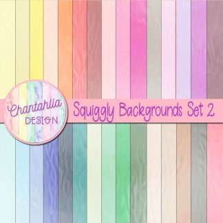 Free digital paper backgrounds featuring a squiggly design