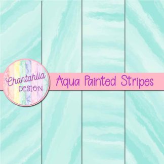 Free aqua painted stripes digital papers