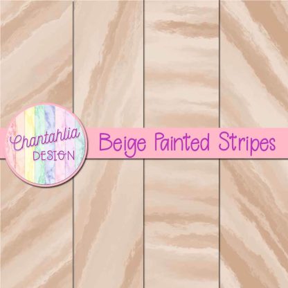 Free beige painted stripes digital papers