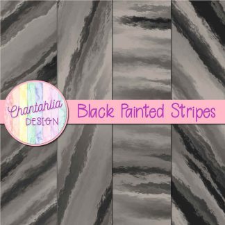 Free black painted stripes digital papers