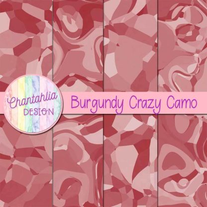 Free burgundy crazy camo digital papers