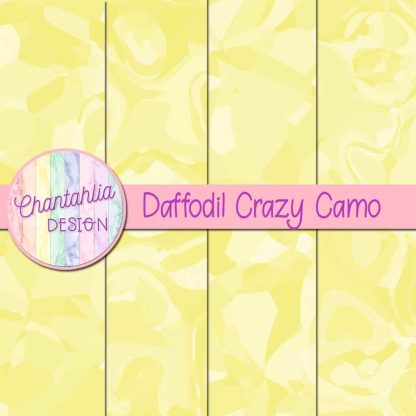 Free daffodil crazy camo digital papers