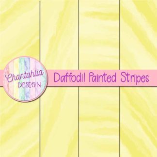 Free daffodil painted stripes digital papers
