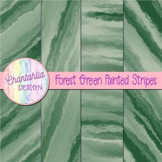 Free forest green painted stripes digital papers
