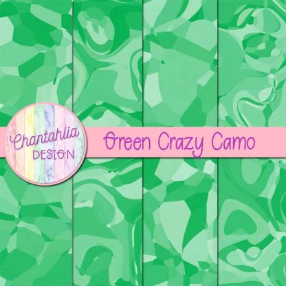 Free green crazy camo digital papers