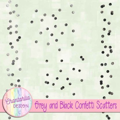 Free grey and black confetti scatters