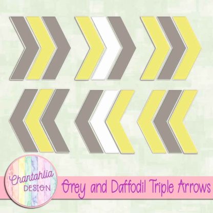 Free grey and daffodil triple arrows