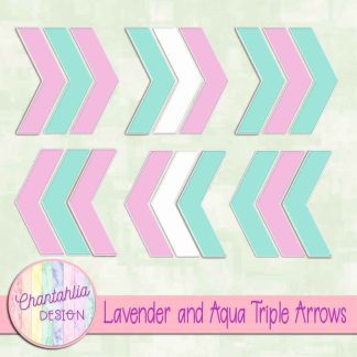Free lavender and aqua triple arrows